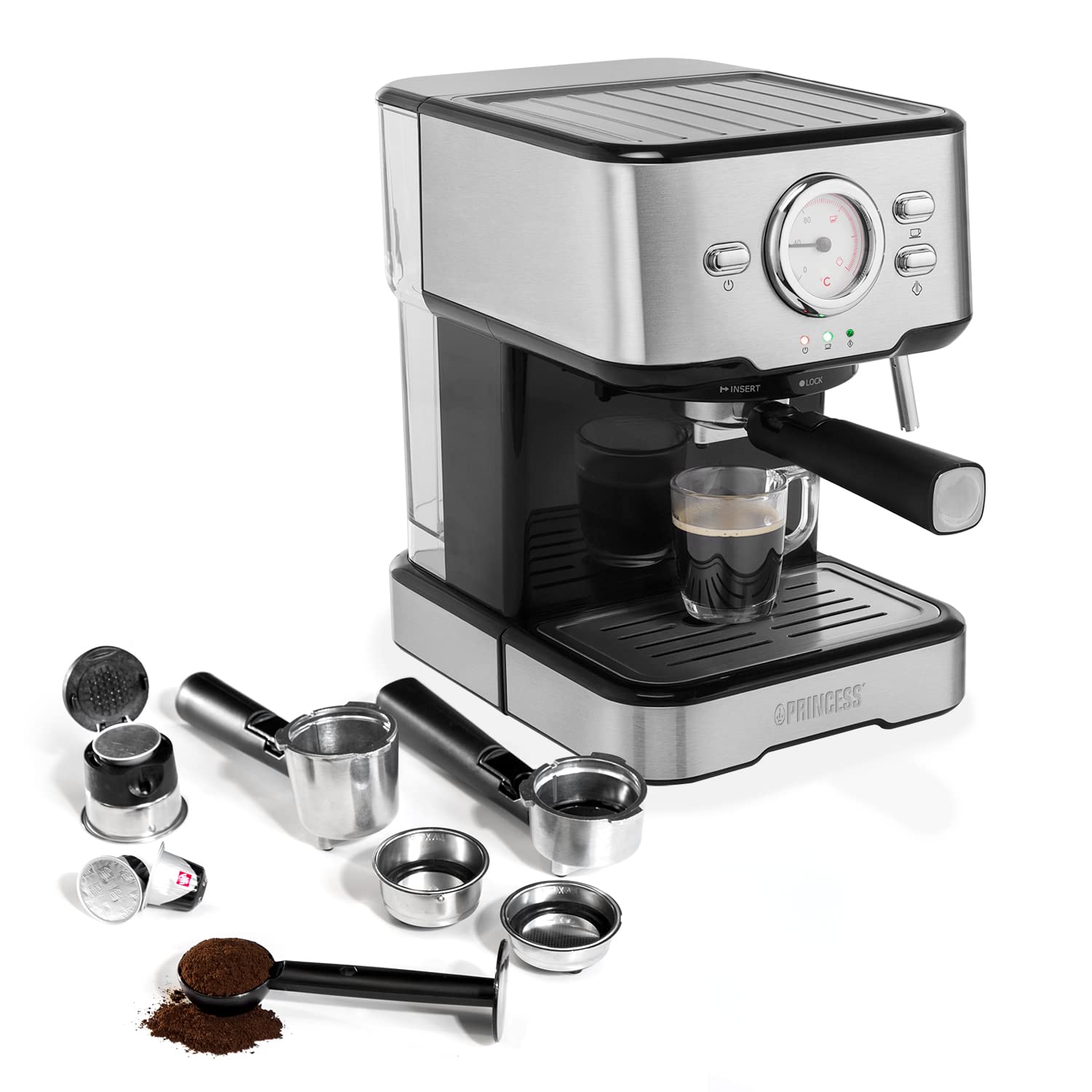 Machine à expressos 249412 - 1,5L - 20 bars